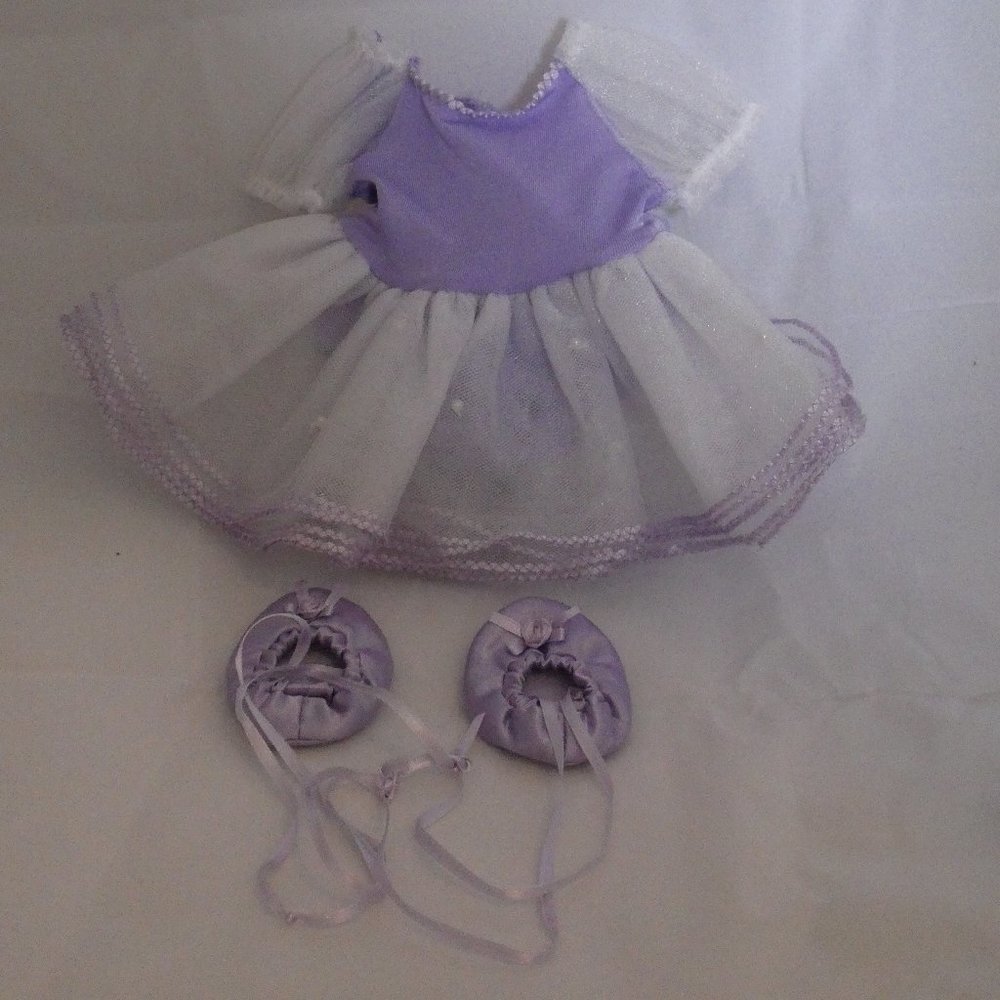 American Girl Doll Purple Ballerina dress &slipper - Picture 4 of 4